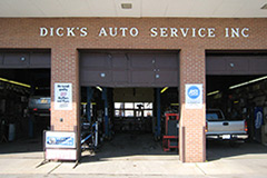 The Dick's Auto Service, Inc. building front.